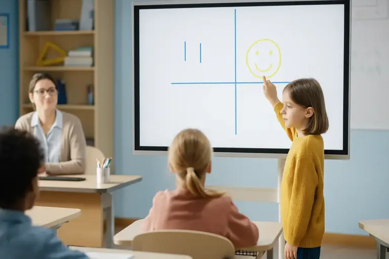 Monitor interattivi in aula: Come favoriscono la partecipazione anche dei bambini più introversi