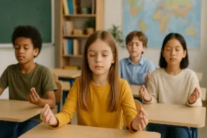 Mindfulness per bambini in classe: I benefici se applicata 5 minuti al giorno