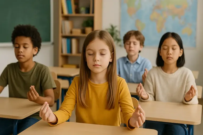 Mindfulness per bambini in classe: I benefici se applicata 5 minuti al giorno