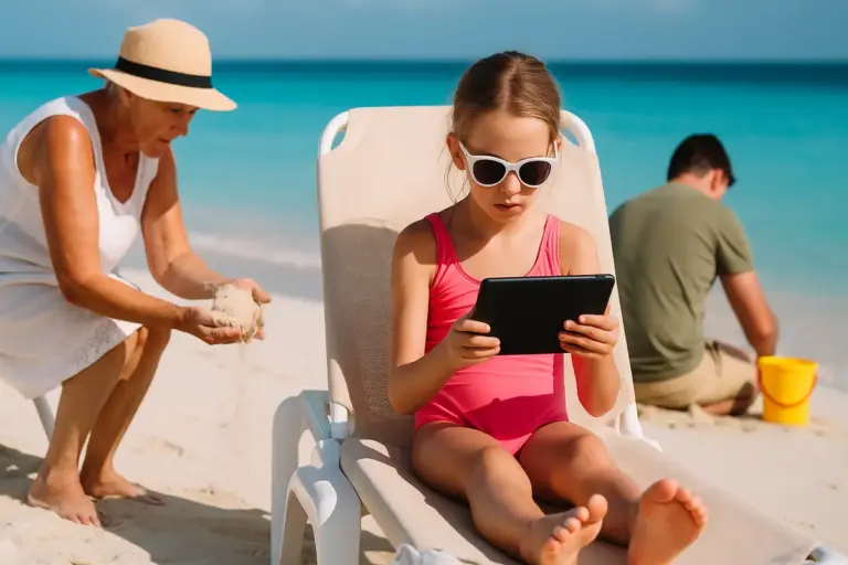 Schermi in vacanza: quanto tempo è troppo? Cosa dicono gli studi