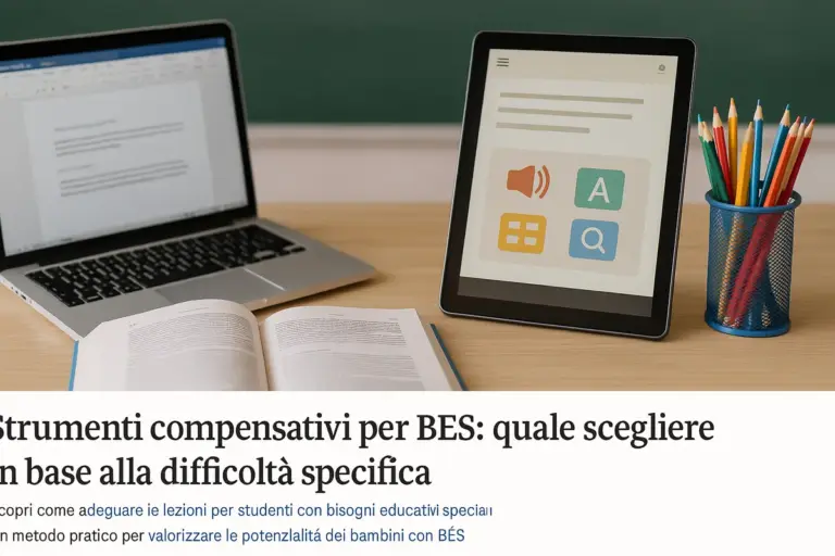 Strumenti compensativi per BES: quale scegliere in base alla difficoltà specifica