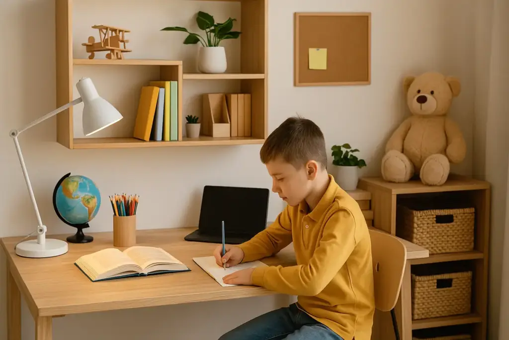 Spazio studio a casa per bambini: l’angolo che cambia la qualità dei compiti