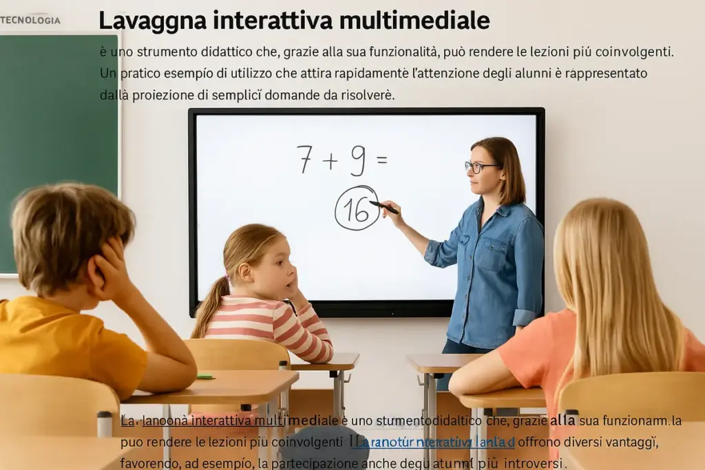 LIM e bambini distratti: l’uso pratico che riporta l’attenzione in pochi secondi