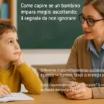 Come capire se un bambino impara meglio ascoltando: il segnale da non ignorare
