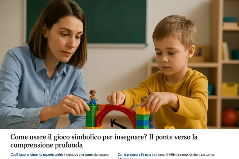 Come usare il gioco simbolico per insegnare? Il ponte verso la comprensione profonda