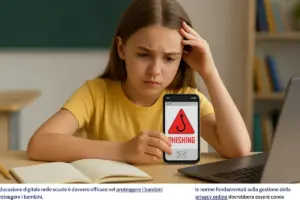Phishing rivolto ai minori a scuola: come funziona e chi lo subisce di più